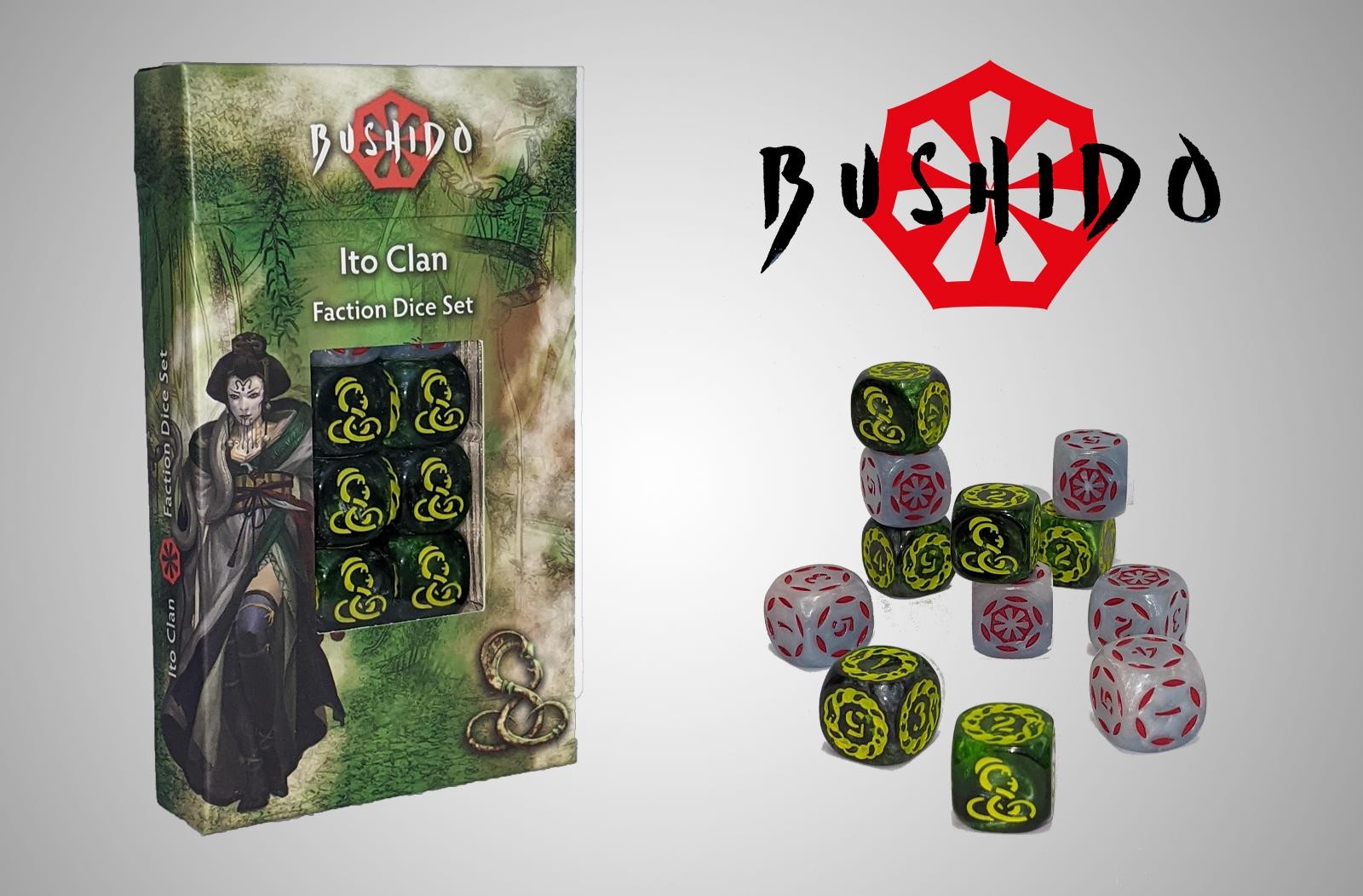 Bushido BNIB Ito Clan Faction Dice Set