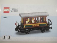 LEGO TRAIN TRAIN RAILWAY TRAIN CITY 60511 STEAM TRAIN PASSENGER WAGON ONLY