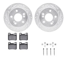 For Mercedes-Benz 190E 90-93 Brake Kit Drilled & Slotted Rear Brake Kit w