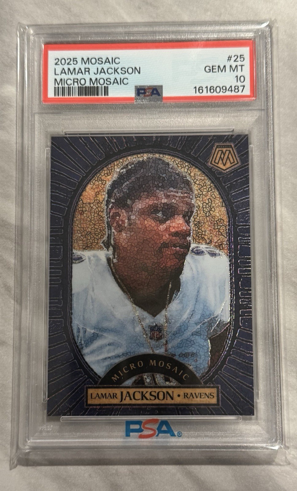 2025 Mosaic Micro Mosaic Lamar Jackson #25
