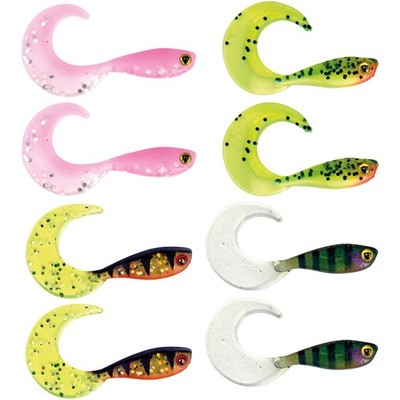 Fox Rage Micro Grub Tail Soft Baits UV Mixed Color Pack 4Cm 8Pcs Zander Pike