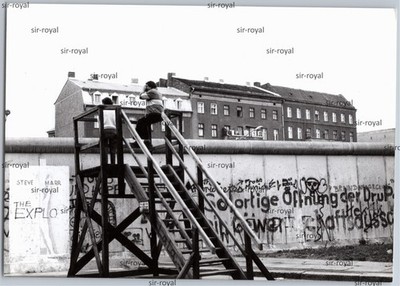 West-Berlin 1980er - Berliner Mauer Fotograf Bernauer Strasse - Foto 13x9cm