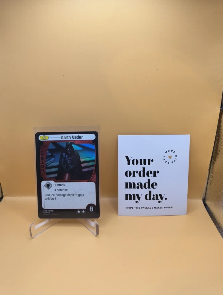 Star Wars Pocket Model TCG - Darth Vader - Holo - Wizkids - 109/120 - Lucasarts Foto 2 de 4