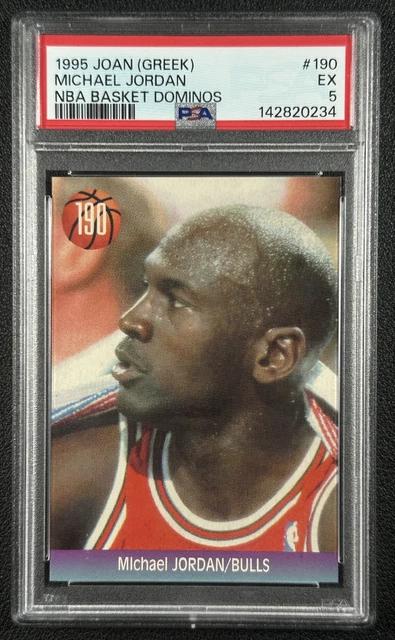 Michael Jordan PSA 5 1995 Joan (Greek) #190 NBA Basket Dominos 234