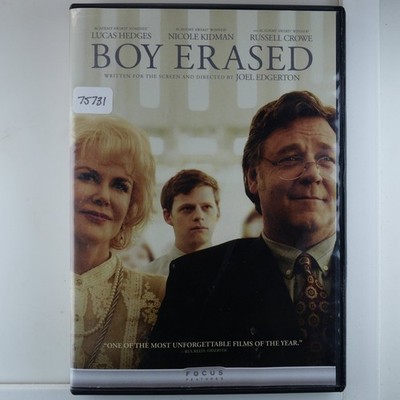 BOY ERASED DVD 2018 Lucas Hedges Nicole Kidman Russell Crowe Joel Edgerton