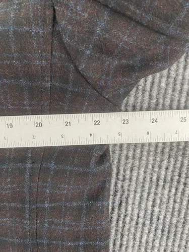 Tommy Bahama Sport Coat Large Taupe Polyester Wool Windowpane Luxury Designer - Picture 4 of 15