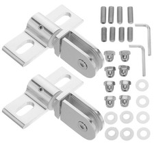  2 Set Shower Screen Hinges Glass Door Hardware Kit Bathroom Fittings