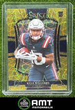 Kyle Williams RC 2025 Panini Select 8/10 Premier Level Gold Prizm Patriots