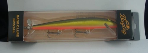Bagleys BLSP5-BGO Balsa Bang-O-Lure 5.25" 3/8 oz Black/Gold Foil Orange Belly