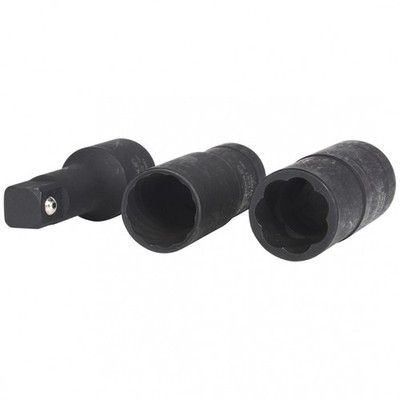 KS Tools Spezial-Profil-Kraft-Stecknuss-Satz, 3-tlg.,17-19 mm