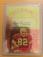 2017 Panini Vertex Difference Makers /25 Ozzie Newsome #DM-ON Auto HOF Browns Sp