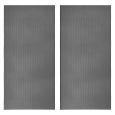 PC Fan Dust Mesh 39.4"x19.7" 1mm Hole, 2 Pcs Dust Filter Black