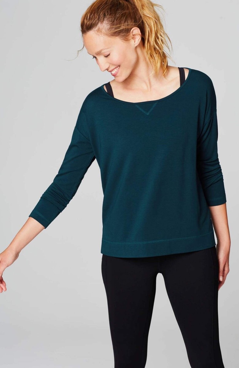 J.Jill ~ M(12/14) ~ NEW Excellent Fit Stepped-Hem Boat-Neck Top