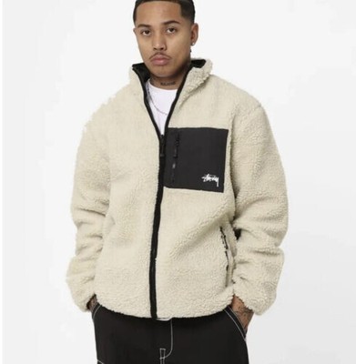 stussy 8 ball sherpa jacket restock