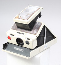 POLAROID SX-70 MODEL 2 WHITE POWERS UP WON'T FIRE FOR PARTS OR REPAIR 3