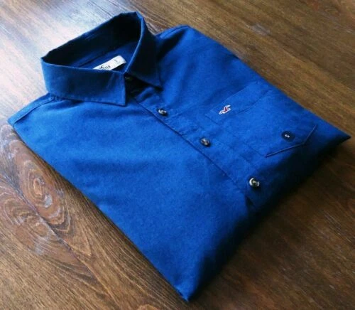 Chemises décontractées et hauts bleus Hollister pour homme