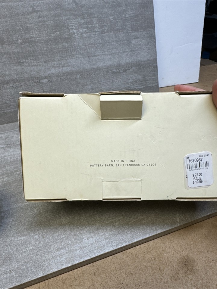 Pottery Barn Kasara Salt and Pepper Cellar & Lids Yellow color