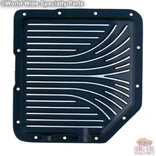 Turbo 350, TH350 Heavy Duty Transmission Pan, Stock Capacity, Black Powder Coat