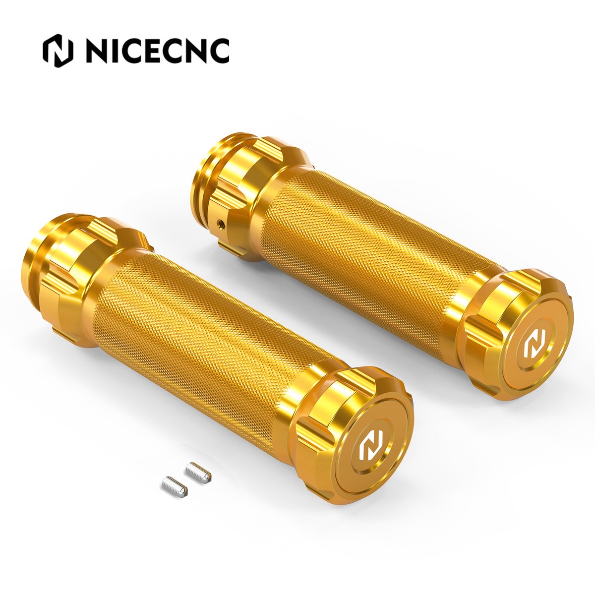 NICECNC Aluminum Handlebar Grips For Harley Dyna FXDLS CVO Tri
