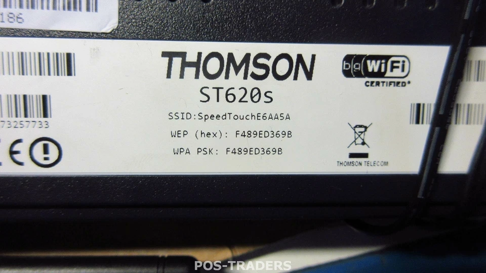 Thomson SpeedTouch ST620s WiFi DSL-Modem - INCLUDING POWER SUPPLY - Bild 3 von 3