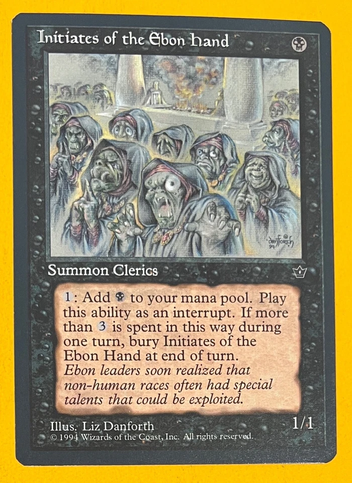 MTG INITIATES OF THE EBON HAND (Danforth)Fallen Emp (Wyvern) (OldManMTG 007-558) - Image 2 of 4