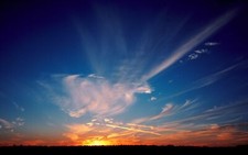 Landscape nature sky sunlight clouds low Custom Gaming Mat Desk