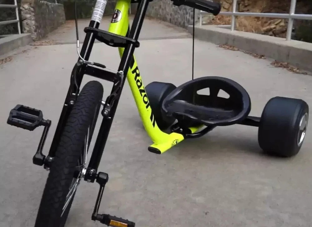 Adult Big Wheel Tricycle Drift Bike Razor 3 Wheel Trike Full