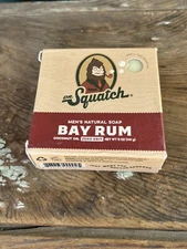 1 - Dr. Squatch All Natural Bar Soap for Men with Zero Grit, Bay Rum