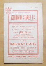 ACCRINGTON STANLEY v CHESTER 1960/1961 *Excellent Condition Football Programme*