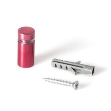 Sign Standoff 1/2" Diameter x 3/4" Barrel Length Rosy Pink Aluminum Eco Series