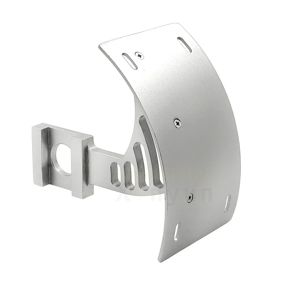 7"x4" Curved License Plate Bracket Silver For 1999-2012 Suzuki GSX1300R Hayabusa Foto 2 de 4