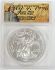 2015 AMERICAN SILVER EAGLE $1 DOLLAR FOUNDING FATHERS SERIES ANACS MINT STATE 69