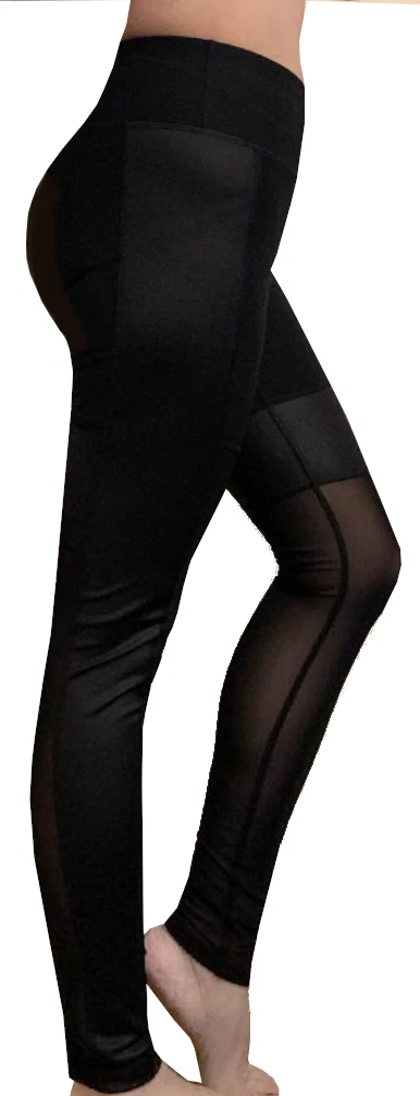 90 Degree by Reflex High Performance Mesh Insert Leggings w/ Hidden Pocket  NWT