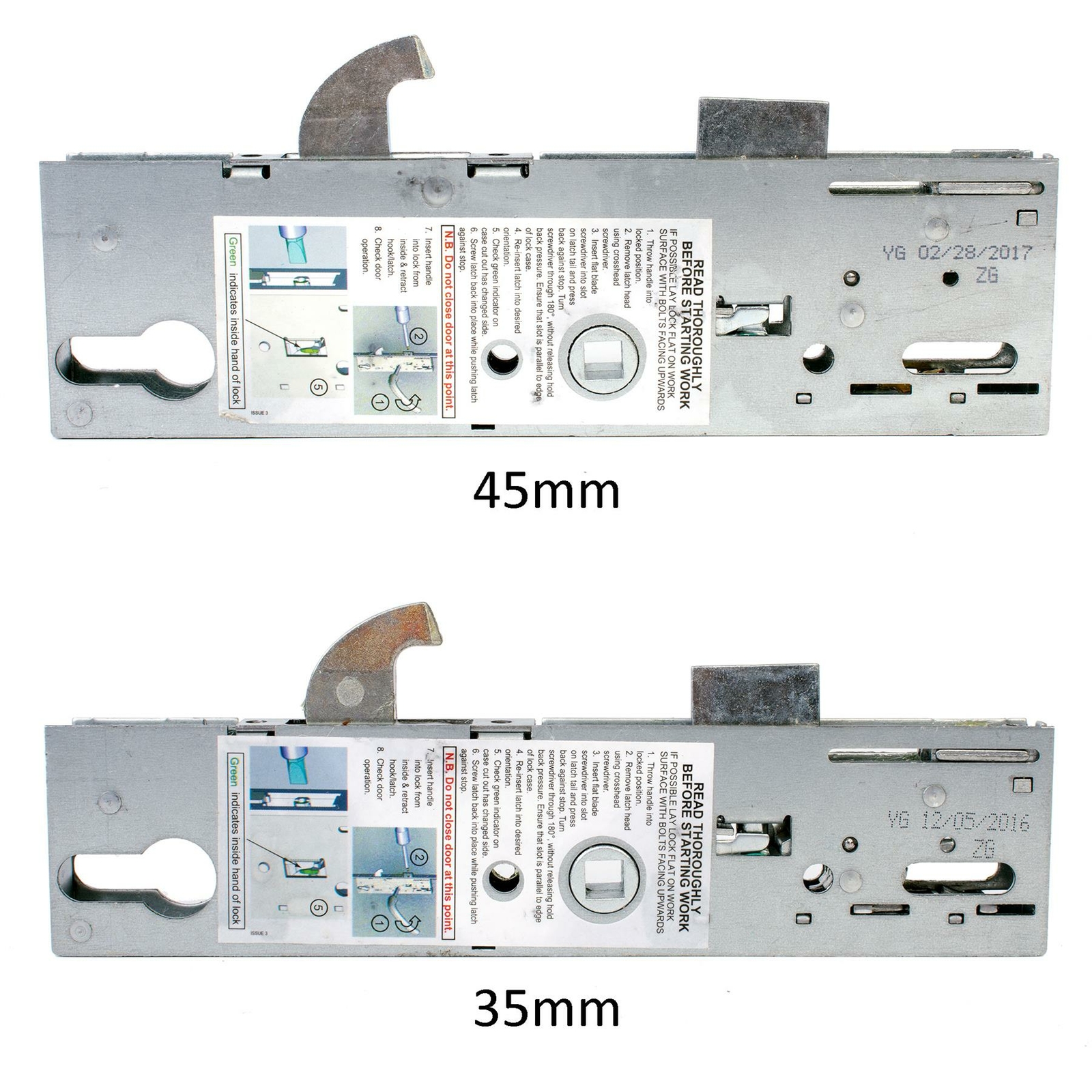 Yale Lockmaster YS170 Replacement Gearbox for Composite Door Lock 35mm