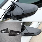 FOR 2016-2021 HONDA CIVIC CARBON FIBER SIDE VIEW MIRROR REPLACEMENT COVER CAP AD