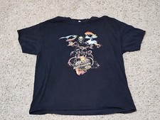 Camiseta Harley Davidson Para Hombre Mediana Negra GOE Angleton Texas Motociclista XL