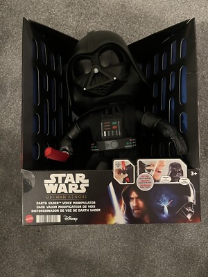 Star Wars Darth Vader Voice Manipulator Plüsch Leuchtschwert & Voice Changer NEU