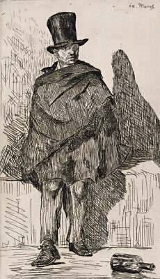 The Absinthe Drinker (Le buveur d'absinthe) by Edouard Manet Art Print