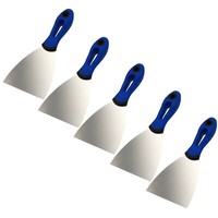 5X Malerspachtel 100Mm Dewepro 2-K Griff Gipserspachtel Profi Edelstahl Spachtel