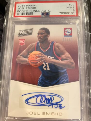 JOEL EMBIID ROOKIE auto panini psa9 | labiela.com