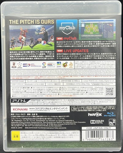 Sony Playstation Ps3 Winning Eleven 15 Japan Edition Vt078 J1 Ebay
