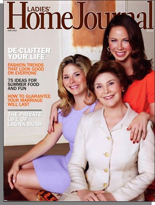 Ladies' Home Journal 2010, June Laura Bush Memoirs, De-Clutter Your  Life