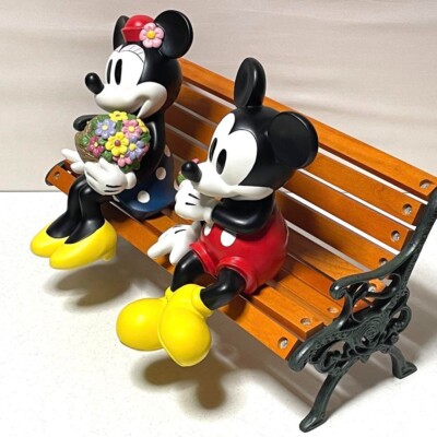 Disney Mickey & Minnie Mouse Gardening Bench Planter Stand Big