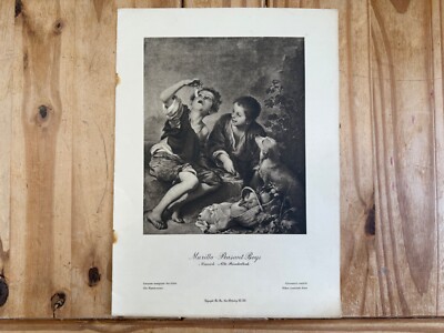 Bauernjungen von Bartolome Esteban Murillo antiker Bilddruck um 1920