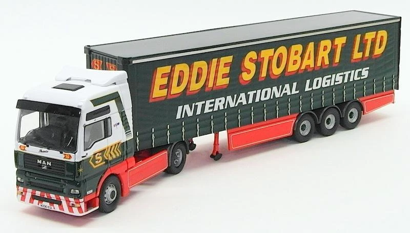 Corgi 1/50 Scale Model Truck CC13401 - MAN TGA Curtainside - Eddie Stobart Ltd. - Image 2 of 4