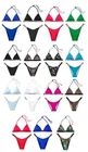 VICTORIA'S SECRET SHINE STRAP TRIANGLE BIKINI SWIM TOP BOTTOM BLING SWIMSUIT SET