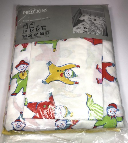 IKEA of Sweden Pellejons 4 Piece Baby Nursery Crib Bedding Set 100%Cotton - Picture 1 of 10
