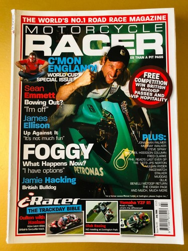 Motorcycle Racer Magazine July 2006 Cover: Foggy What Happens Now? 2422 - 第 1/2 張圖片