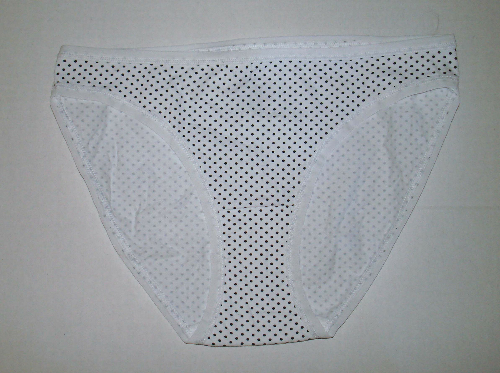 NO BOUNDARIES WHITE BLACK POLKA DOT BIKINI PANTIES S SMALL JUNIORS eBay