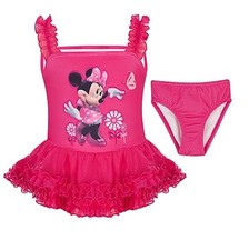 MiNNie MoUsE DELUXE 2 piece with RUFFLE SWIM SUIT Girls 5T NWT Disney Store